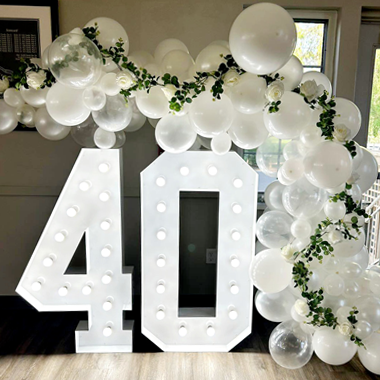 40 light up number