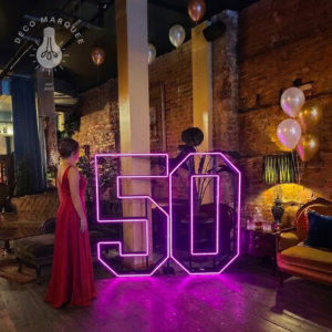 Black 5FT Marquee Numbers 50